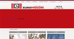 Desktop Screenshot of europrozori.hr